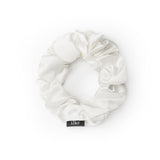 Silk Scrunchie L Size White