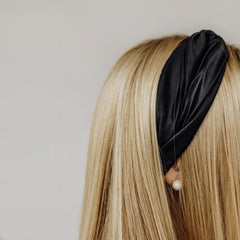 Silk Headband Black