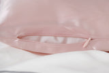 Pack of 2 pink silk pillowcases