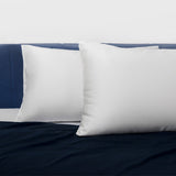 Pack of 2 white silk pillowcases