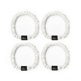 Pack of 4 Small White Scrunchies