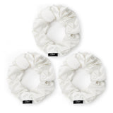 Pack of 3 Large White Scrunchies