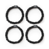 Pack of 4 Small Black Scrunchies