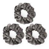 Pack of 3 Large Grey Scrunchies