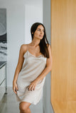 Svilena bež spavaćica