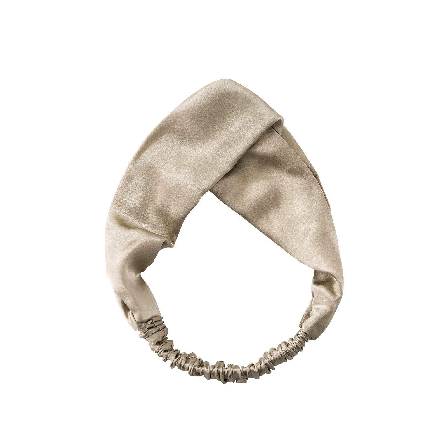 Silk Headband Beige
